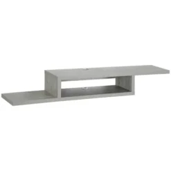 HOMCOM Wall Mounted Media Console, Floating Stand Component Shelf, Entertainment Center Unit 15 HOMCOM Wall Mounted Media Console, Floating Stand Component Shelf, Entertainment Center Unit -Home Decoration Shop GUEST e9cc09d4 2511 4f4a a145 13d27ade1895