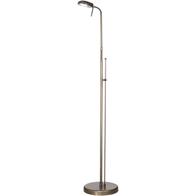 360 Lighting Regan Traditional Pharmacy Floor Lamp 59" Tall Dark Brass Metal LED Adjustable Gooseneck Head For Living Room Reading Bedroom Office 7 360 Lighting Regan Traditional Pharmacy Floor Lamp 59" Tall Dark Brass Metal LED Adjustable Gooseneck Head For Living Room Reading Bedroom Office - Image 5