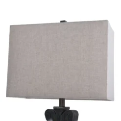 Brampton Open Scroll Design Table Lamp With Rectangle Shade Blue - StyleCraft -Home Decoration Shop GUEST e9f8f335 4f47 4c14 b3bf 6a5590ba6dd1