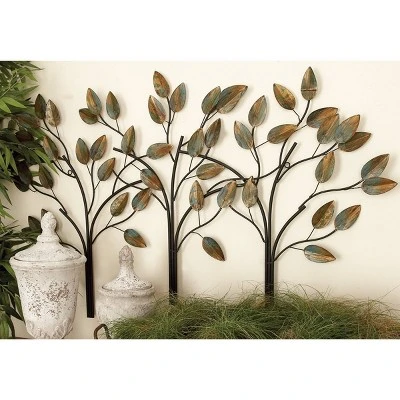 Traditional Metal Nature Wall Decor Brown - Olivia & May 8 Traditional Metal Nature Wall Decor Brown - Olivia & May - Image 6