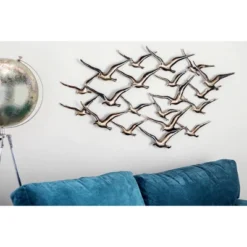Metal Bird Flying Flock Of Wall Decor Gold - Olivia & May -Home Decoration Shop GUEST eb87ba36 427a 4fa3 88a0 53d748a6e7c4