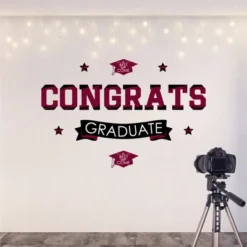 Big Dot Of Happiness Maroon Graduation Party Photo Backdrop - Wall Decals -Home Decoration Shop GUEST ed93fd23 dc05 49e3 82c8 78218686dba1