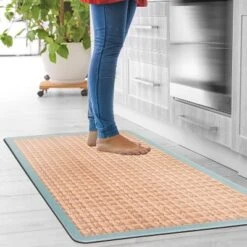 World Rug Gallery Natural Border Anti-Fatigue Standing Mat -Home Decoration Shop GUEST eee0ecf9 93e3 45d5 ab25 50742ba23044