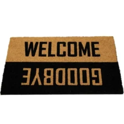 Northlight Natural Coir "Welcome Goodbye" Outdoor Doormat 18" X 30" -Home Decoration Shop GUEST efd80597 39aa 43ae 8397 a3b2657ea0fd