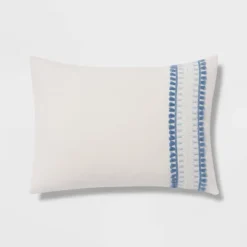 12pc Embroidered Fringe Stripe With Tassels Comforter & Sheet Bedding Set - Threshold™ -Home Decoration Shop GUEST f444f6d2 0d0a 4207 b98a 71b4b6861496