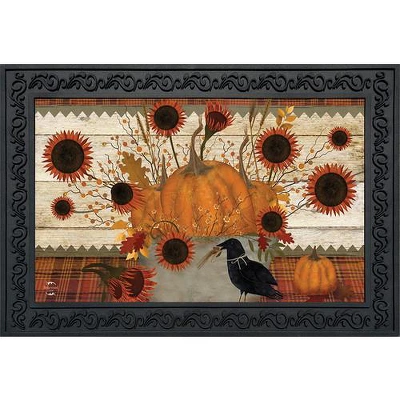 Briarwood Lane Primitive Pumpkins Autumn Doormat Sunflowers Fall Indoor / Outdoor 30" X 18" 3 Briarwood Lane Primitive Pumpkins Autumn Doormat Sunflowers Fall Indoor / Outdoor 30" X 18"