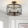 15" Eleanor Metal LED Semi Flush Mount Ceiling Light Black (Includes Energy Efficient Light Bulb) - JONATHAN Y 1 15" Eleanor Metal LED Semi Flush Mount Ceiling Light Black (Includes Energy Efficient Light Bulb) - JONATHAN Y -Home Decoration Shop GUEST f5d32c34 bacd 4c69 8b15 9fcb0a694e93