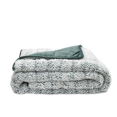 50"x60" Machine Washable Brushed Faux Fur To Mink Weighted Throw Blanket - Dream Theory 8 50"x60" Machine Washable Brushed Faux Fur To Mink Weighted Throw Blanket - Dream Theory - Image 6