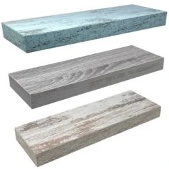 Sorbus Rustic Wood Hanging Rectangle Wall Shelves -Home Decoration Shop GUEST f7fe07f8 63df 468f 81d4 7b2f27a084d9