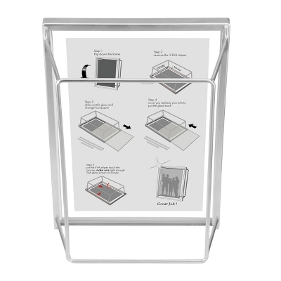 Wire Frame Metallic Silver - Stonebriar Collection 4 Wire Frame Metallic Silver - Stonebriar Collection - Image 2