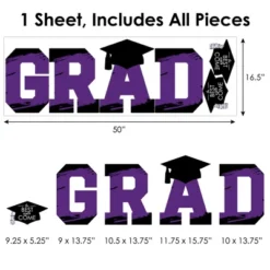 Big Dot Of Happiness Purple Graduation Party Decor - Vinyl Wall Decals - Grad 12 Big Dot Of Happiness Purple Graduation Party Decor - Vinyl Wall Decals - Grad -Home Decoration Shop GUEST fb13e07c f055 4421 9fc4 b33d474c4638