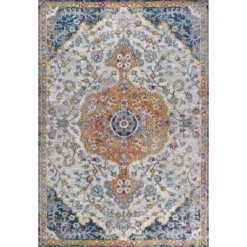 Lorena Ornate Boho Medallion Area Rug - JONATHAN Y