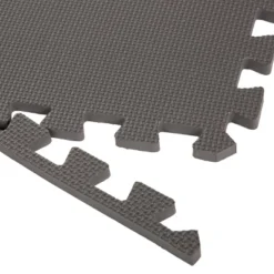Fleming Supply Interlocking Foam Floor Mat Tiles For Classrooms, Exercise Rooms, And More - 24" X 24", Gray, 6 Count
