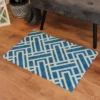 2'x3' ColorStar Deco Grid Door Mat Sapphire - Bungalow Flooring -Home Decoration Shop GUEST ff2366f0 d598 4728 bdb1 3a465d03fea7